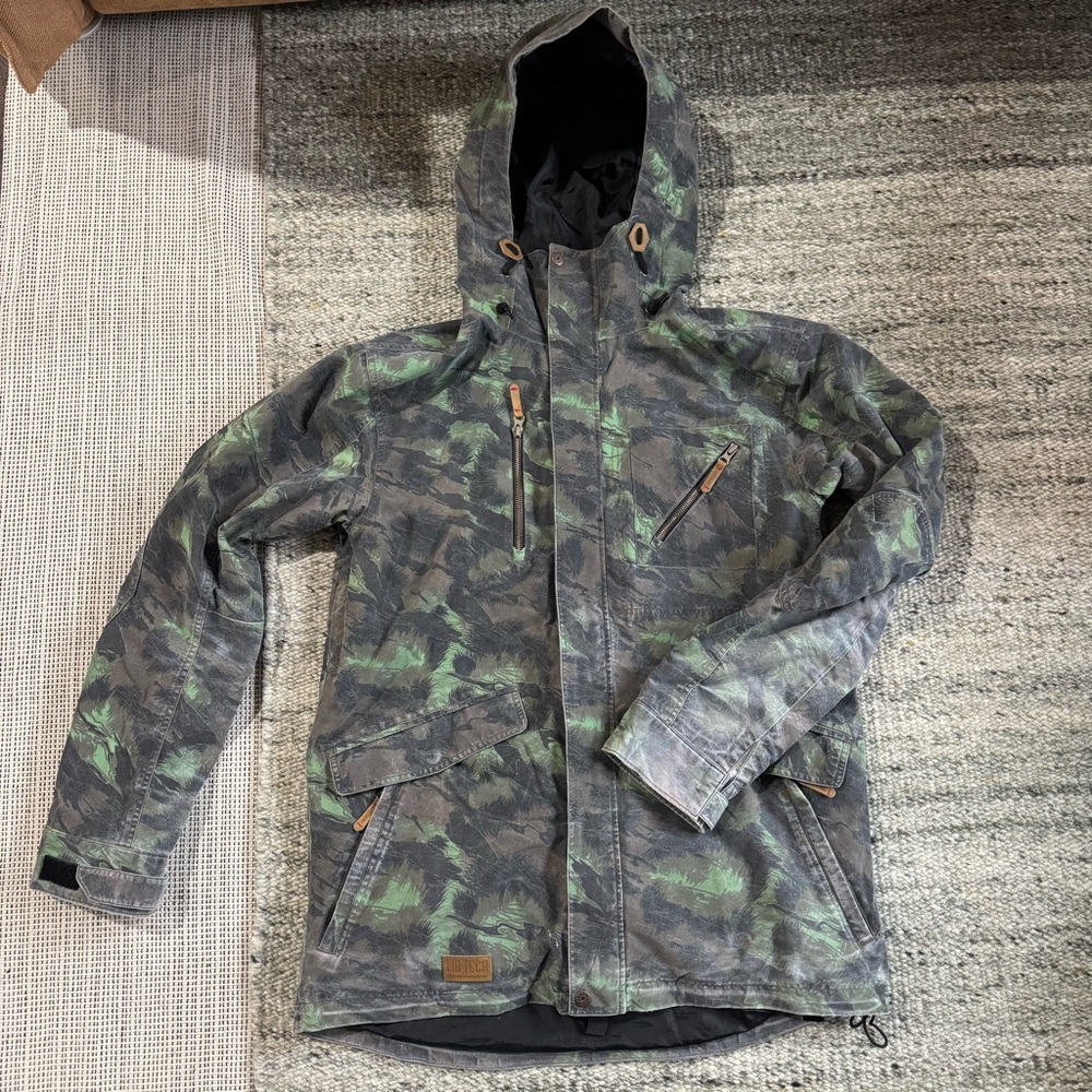Lib Tech Storm Factory 20K Waterproof Jacket - Men, Medium Camo #X3A - Large